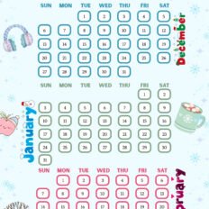 Beautiful winter 2026 2027 calendar1