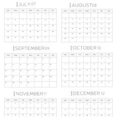 Black 2026 six Month Calendar S2