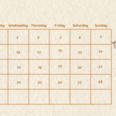 Brown Monthly 2026 Calendar june Brown Monthly 2026 Calendar june