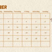 Brown Monthly 2026 Calendar november Brown Monthly 2026 Calendar november