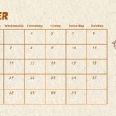 Brown Monthly 2026 Calendar october Brown Monthly 2026 Calendar october
