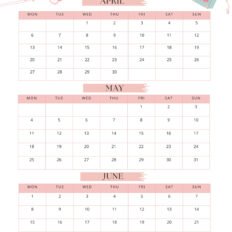 2026 Three Month Calendar Q2-1