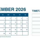 White and Green Simple Monthly Planner Calendar 2026 december White and Green Simple Monthly Planner Calendar 2026 december