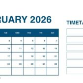 White and Green Simple Monthly Planner Calendar 2026 february White and Green Simple Monthly Planner Calendar 2026 february