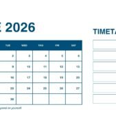 White and Green Simple Monthly Planner Calendar 2026 june White and Green Simple Monthly Planner Calendar 2026 june