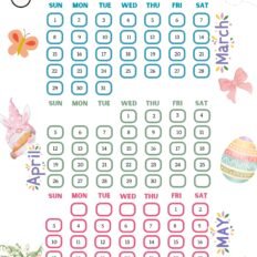 2026 spring calendar